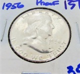 1956 proof franklin half dollar