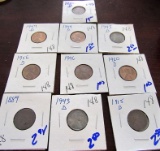 wheat cent lot includes semi key 1922-d