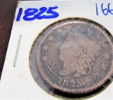 1825 coronet head large cent