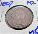 1807 draped bust large cent