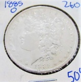 1885-o morgan silver dollar