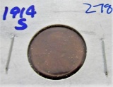 1914- s wheat cent