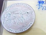 1935 token commemorating the 75th anniversary of the pony express