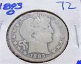 1893-O Barber Half dollar