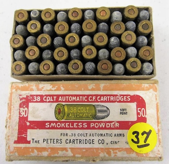 2 pc box 38 Colt Peters