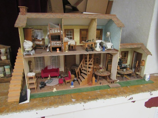 Fully equipped Wood Doll House
