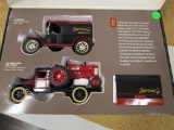 Ertl Signature Edition 1913 Ford T Van, 1931 Hawkeye Flatbed w/IH Tractor