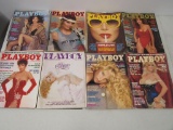 8 - 1980's Playboy Magazines