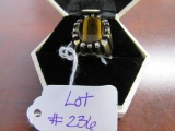 Tiger Eye 18KHGE Men's Ring