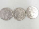 1897, '98, 1922 Silver Dollars