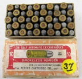 2 pc box 38 Colt Peters