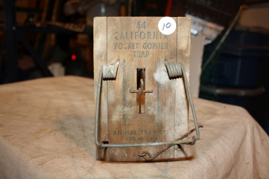 Rare California No. 44 Pocket Gopher Trap