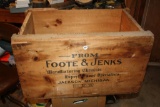 Antique Foote & Jenks Wood Box