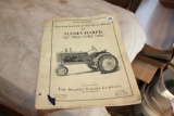 Antique Massey Harris 20 Tractors Manual