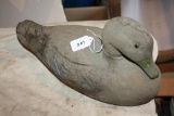 Rare 1948 Paper Mache Duck Decoy, glass eyes