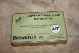 Box of Brownell's Inc. Universal Rear Sight Elevator Kit