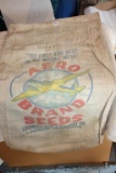 Antique Aero Brand Seeds Cloth Sack