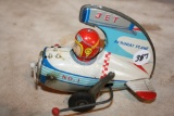 Rare Cragston Toy-Tin Jet Acrobat Plane, no. 1