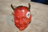 Rare Devil Head Hanging Plastic Toy