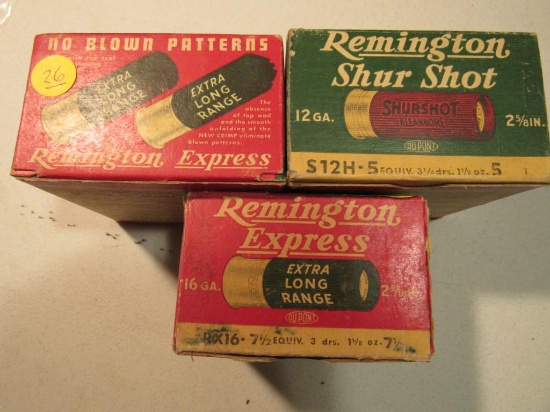 Remington Express 12 ga, 16 ga, Shur Shot 12 ga