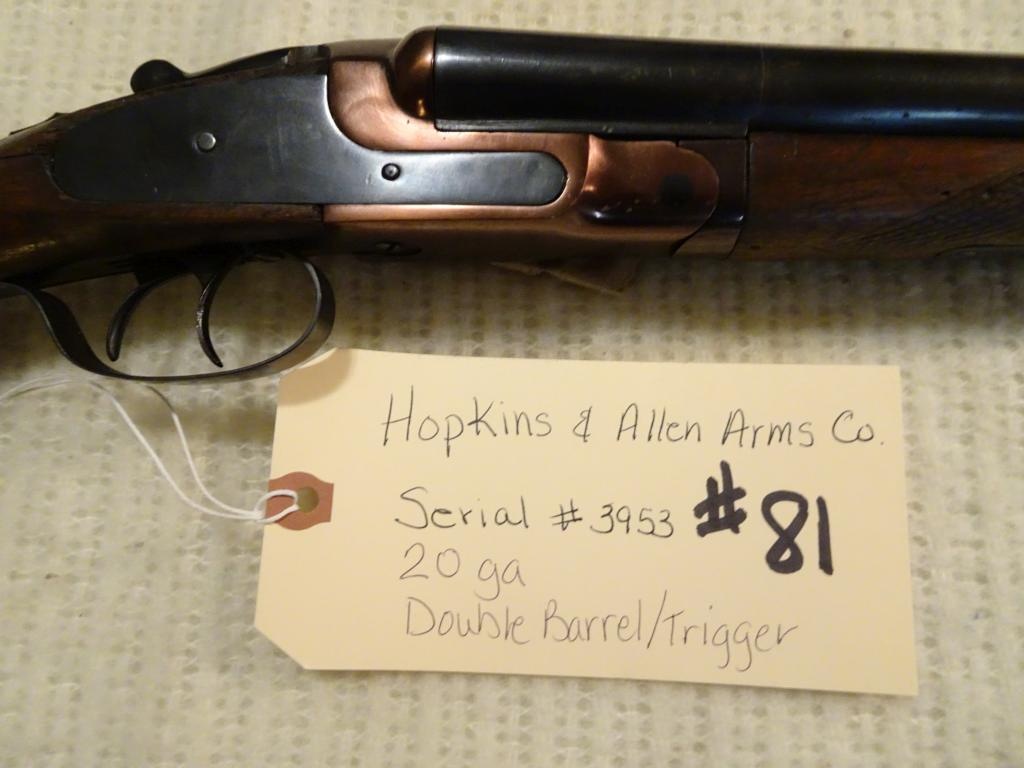 Hopkins And Allen Arms Company Serial Numbers