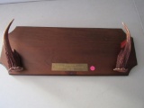 Winchester Wooden Placque Gunholder/Coat Hanger