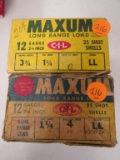 2 Boxes Maxim 12 ga Shells,   4 and 6 shot