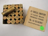 Winchester 12 Brass, 00 Buckshot in 2 Piece Box