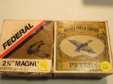 Peters Victor 12 ga 2 Boxes, Federal 12 ga 1 Box