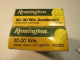 Remington 30-30 Winchester 2 boxes (1 Accelerators)