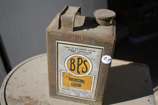 Rare Half Gallon Can BPS Bronzing Liquid