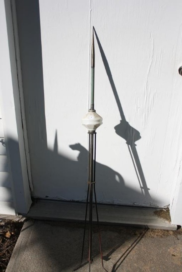 Antique Lightning Rod w/Glass Ball