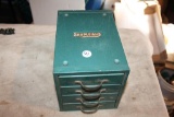 Rare Shapleigh's Heavy Tin Drawer and Cabinet