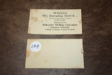 (2) Rare Puritan Flour Business Cards