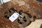2 Antique Pulleys