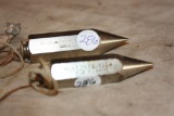 2 intage Plumb Bobs - Hanson 325H and General