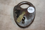 Antique Heart Lock, DM Co.