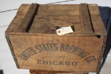 Antique Wood Box, US Brewing, Chicago