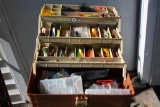 Tackle Box full of Vintage and Newer Tackle