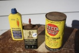 Vintage Archer Oil, Zecol, Ronson Tins