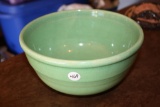 Antique Green Mixing Crock Bowl