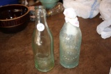 Antique Elk Bottling Co. Bottles, 1 has damage
