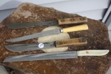 Four Antique Knives, 2 are Purina Chows