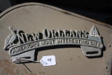 Rare New Orleans License Plate Topper