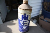 Rare Blue IH Cone Top Tin Oil Can