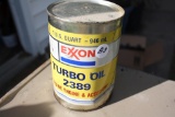Rare Exxon Turbo Oil 2389 Quart Oil Can