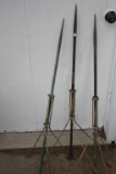 (3) Copper Lightning Rods w/Stands