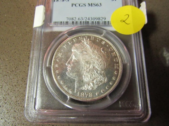1878 S Morgan Dollar PCGS MS63