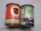 2 Full 1 Lb. Grease Tins, Phillips 66, Lubricants Tin