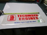 Old Steel Tecumseh Engines Sign